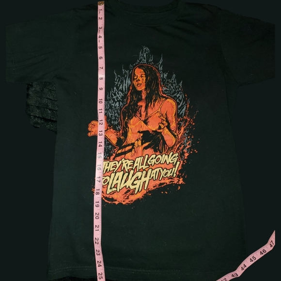 Frightrags SM Carrie White "They're All Gonna Laugh At You" RARE Tee - Picture 5 of 10